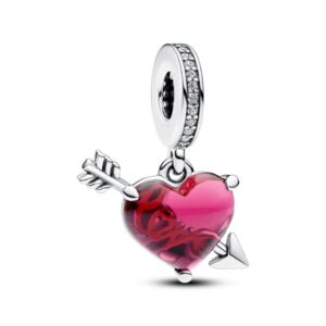 Намистина Pandora "Червоне серце і стріла" 793085C01