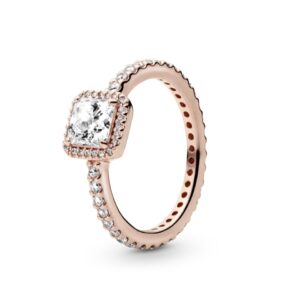 Каблучка Pandora "Сяючий квадрат" 180947CZ