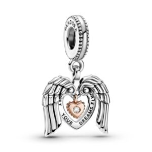 Намистина Pandora "Серце з крилами янгола" 789296C01