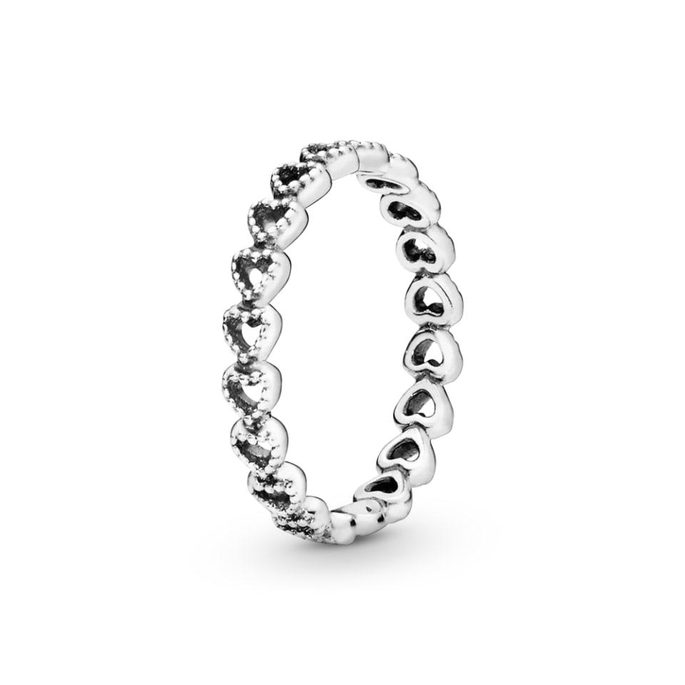 Каблучка Pandora "Смужка сердець" 190980