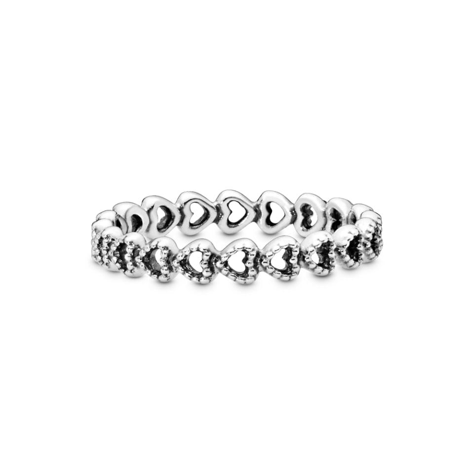 Каблучка Pandora "Смужка сердець" 190980 - Зображення 2